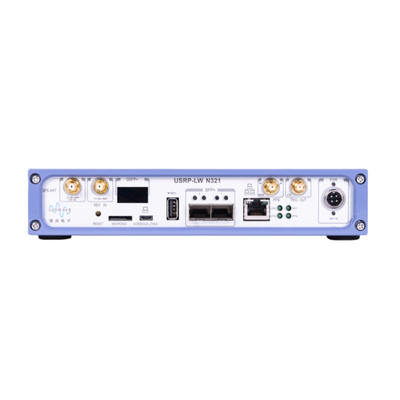 Ettus USRP N321 Uyumlu. 2 TX/RX Kanalı, RF 3 MHz-6 GHz, 200 MHz BW Her biri, 1 × QSFP+, 2 × SFP+, 1 × RJ45, USRP Yazılım Tanımlı Radyo Cihazı.